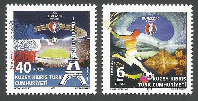 North Cyprus Stamps SG 2016 (a) UEFA Brazil Rio World Cup Football - MINT