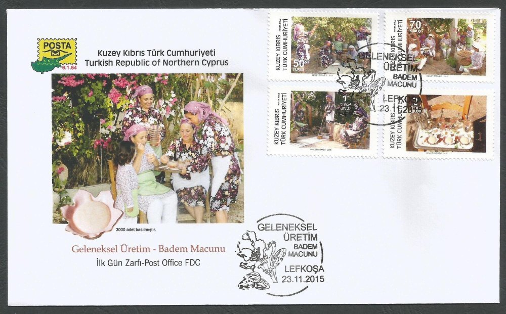 North Cyprus Stamps SG 2015 (h) Traditional Production - Official FDC