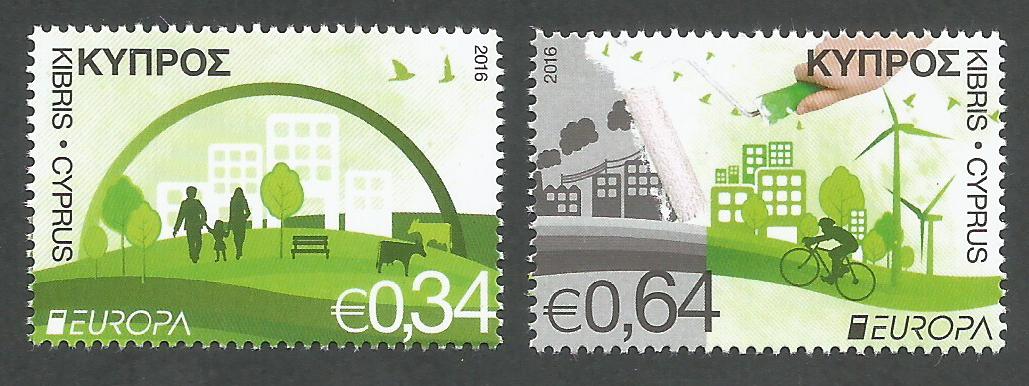 Cyprus Stamps SG 2016 (c) Europa Think Green - MINT