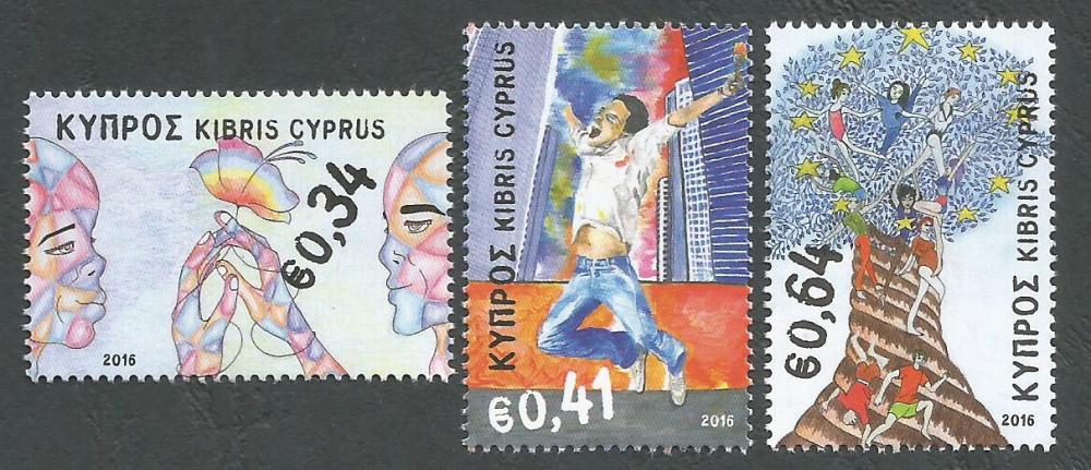 Cyprus Stamps SG 2016 (d) Principles and Values Of The European Union - MIN