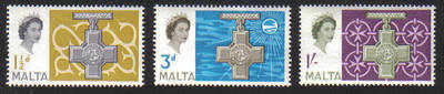 Malta Stamps SG 0304-06 1961 George Cross Commemoration - MINT