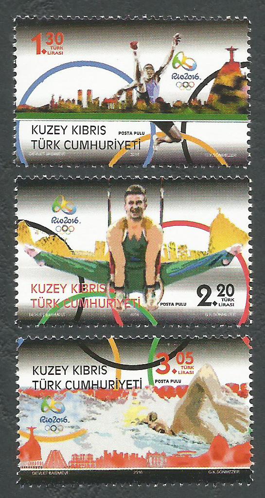 North Cyprus Stamps SG 2016 (b) Brazil Rio Olympic Games - MINT