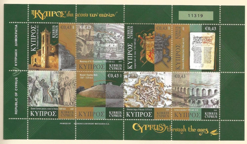 Cyprus Stamps SG 1198-1205 2009 Cyprus Through the Ages Part 3 - MINT 