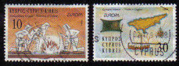 Cyprus Stamps SG 847-48 1994 Europa - USED (c915)