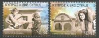 Cyprus Stamps SG 1399-1400 2016 Old Fountains of Cyprus - MINT