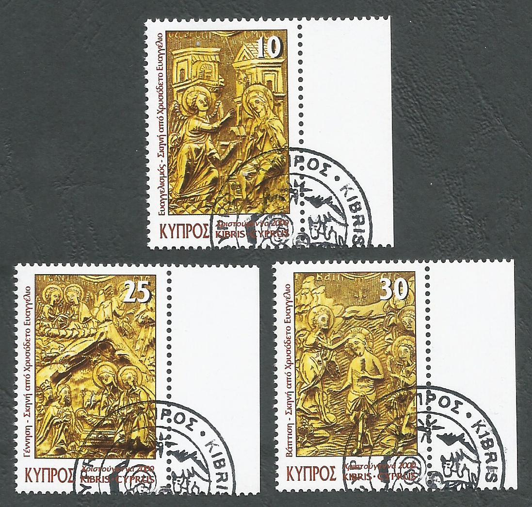Cyprus Stamps SG 1009-11 2000 Christmas - CTO USED (k385)