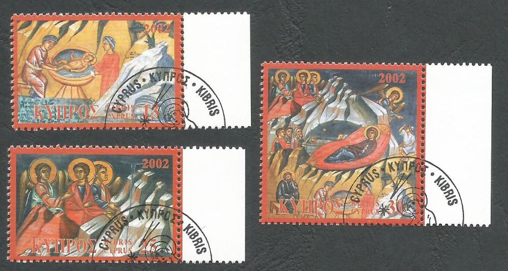 Cyprus Stamps SG 1045-47 2002 Christmas - CTO USED