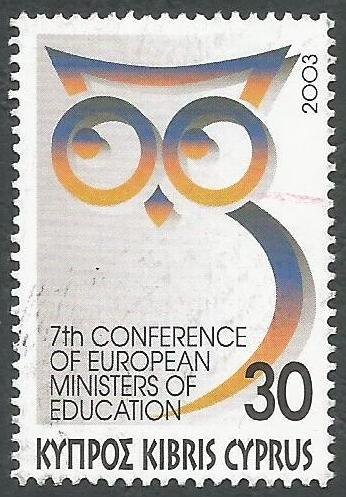 Cyprus Stamps SG 1057 2003 European Education Ministers - USED (k399)