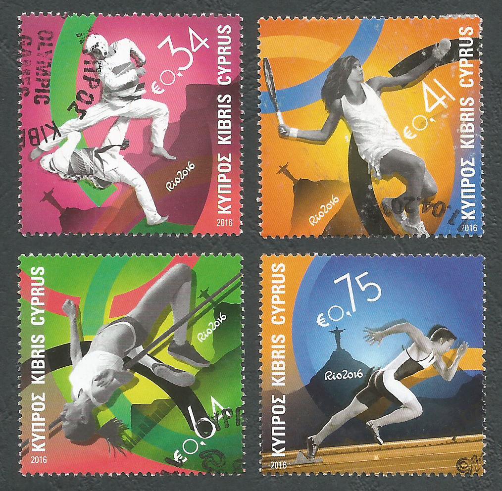 Cyprus Stamps SG 2016 (b) Rio Brazil Olympic Games - USED (k402)