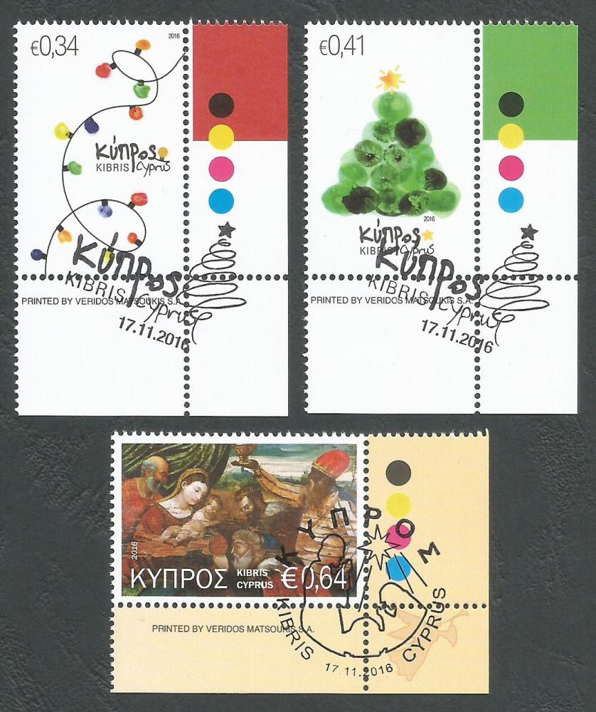 Cyprus Stamps SG 2016 (i) Christmas - CTO USED (k403)