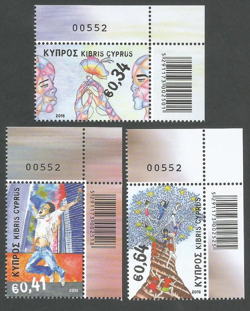 Cyprus Stamps SG 2016 (d) Principles and Values Of The European Union - Con