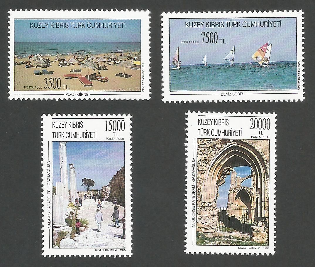 North Cyprus Stamps SG 404-07 1995 Tourism - MINT