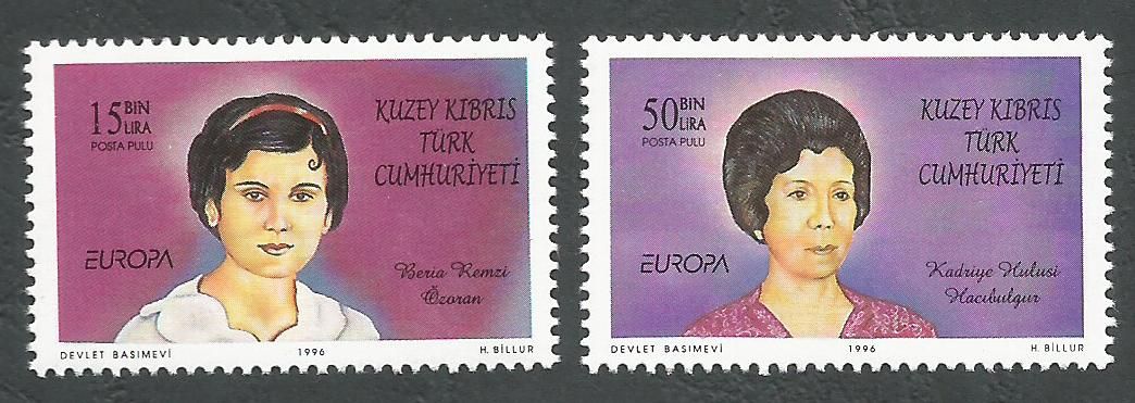 North Cyprus Stamps SG 426-27 1999 Women - MINT