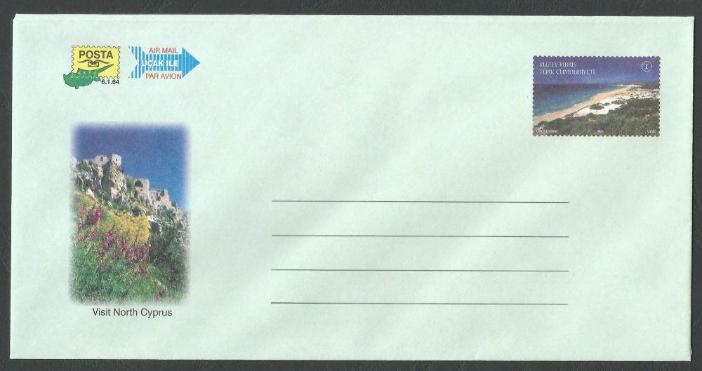 North Cyprus Stamps Pre-paid Airmail Type 1  - MINT (k430)