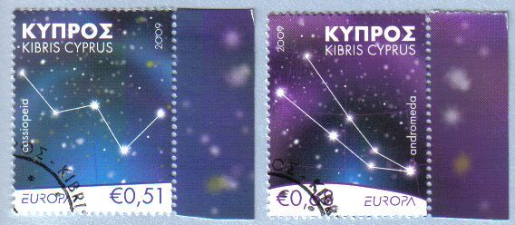 Cyprus Stamps SG 1188-89 2009 Astronomy Europa - CTO USED (e204)