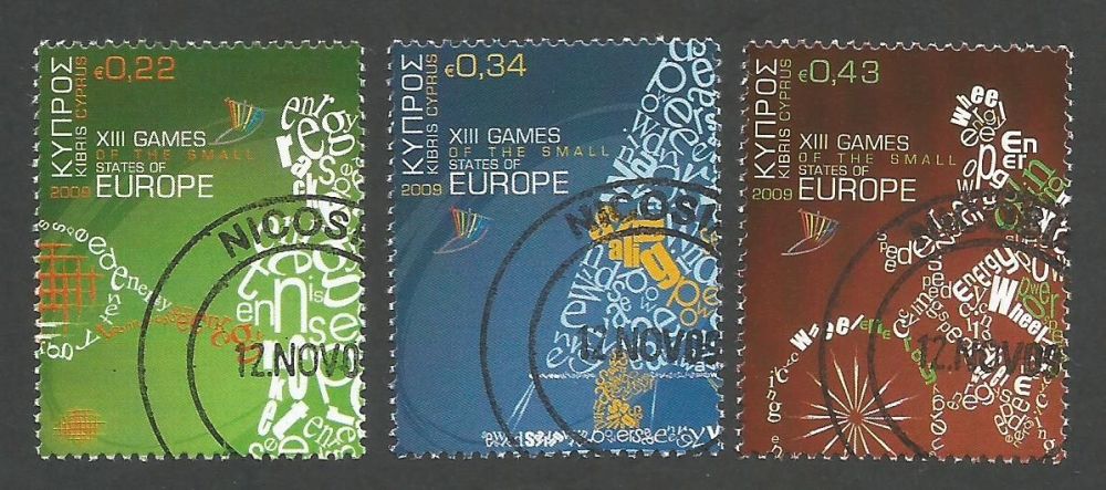 Cyprus Stamps SG 1190-92 2009 XIII Games of the Small States of Europe - CT