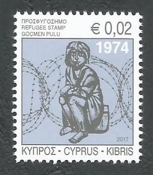 Cyprus Stamps 2017 Refugee Fund Tax SG 1409 - MINT