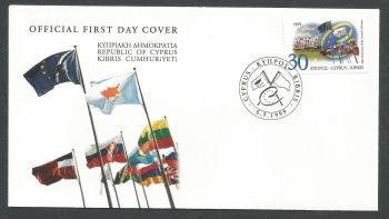 Cyprus Stamps SG 971 1999 Coucil of Europe - Official FDC