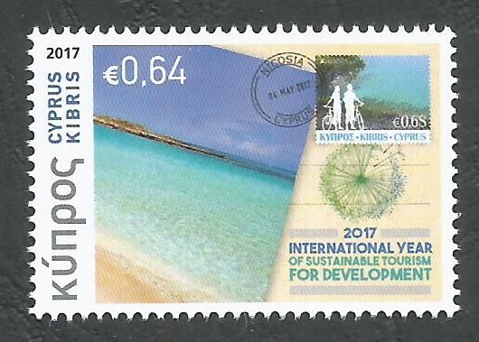 Cyprus Stamps SG 1422 2017 Philately and Tourism - MINT
