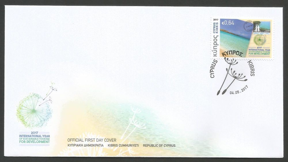 Cyprus Stamps SG 2017 (e) Philately and Tourism - Official FDC