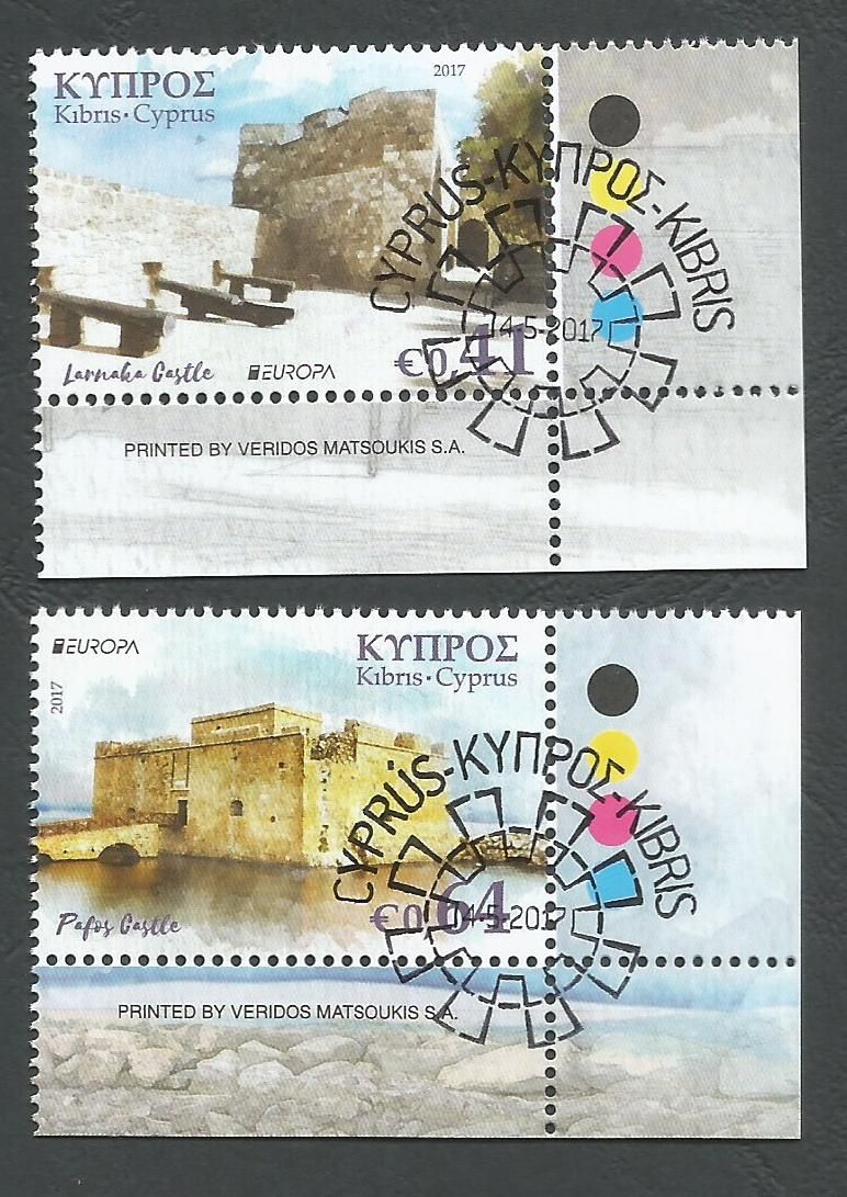 Cyprus Stamps SG 2017 (d) Europa Castles - CTO USED (k511)