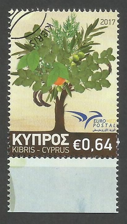 Cyprus Stamps SG 1423 2017 Euromed Trees of the Mediterranean - CTO USED (k518)
