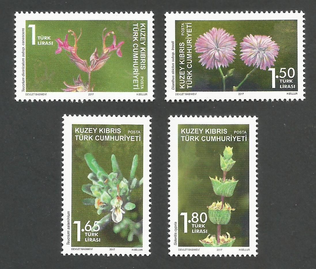 North Cyprus Stamps SG 2017 (d) Endemic plants - MINT