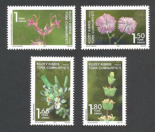 2017 (d) North Cyprus Stamps Plants MINT