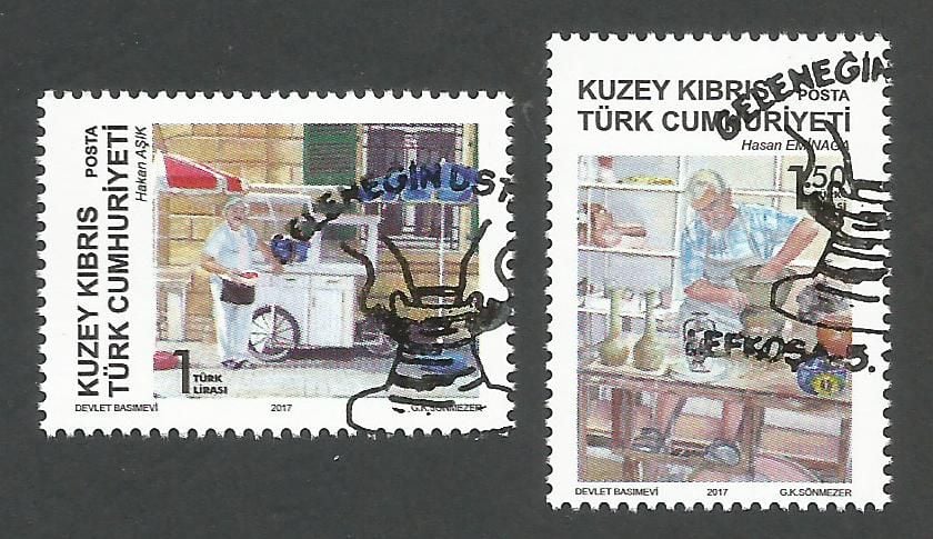 North Cyprus Stamps SG 2017 (e) The Masters of Tradition - CTO USED (k541)