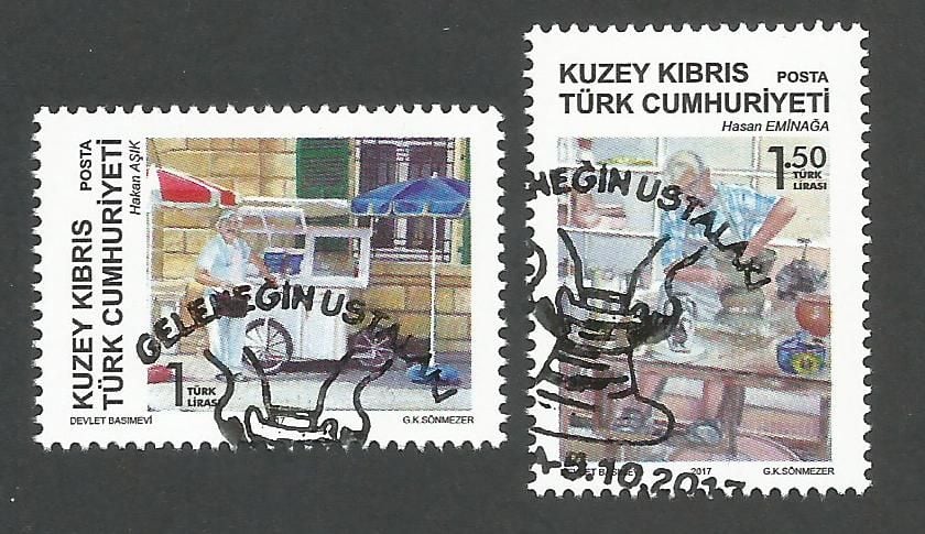 North Cyprus Stamps SG 2017 (e) The Masters of Tradition - CTO USED (k542)