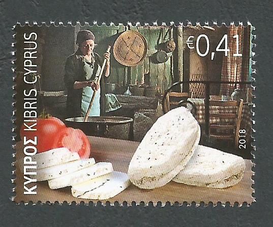 Cyprus Stamps SG 1436 2018 Halloumi Cypriot cheese - MINT
