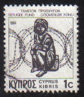 Cyprus Stamps 1984 Refugee fund tax SG 634 Waddingtons - USED (g599)