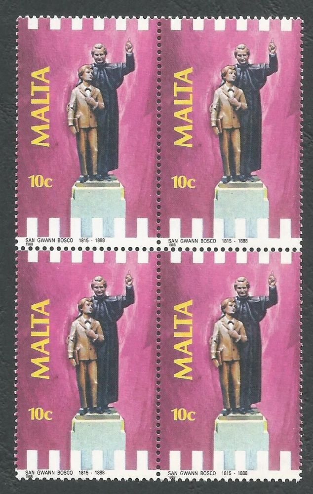 Malta Stamps SG 824 1988 10c Block of 4 - MINT