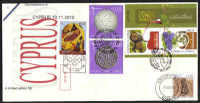 Cyprus Stamps SG 1233 and all 10th November issues 2010  - Unofficial FDC (d405)