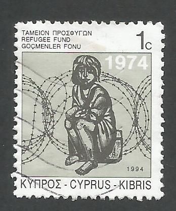 Cyprus Stamps 1994 Refugee fund tax SG 807 - USED (k658)
