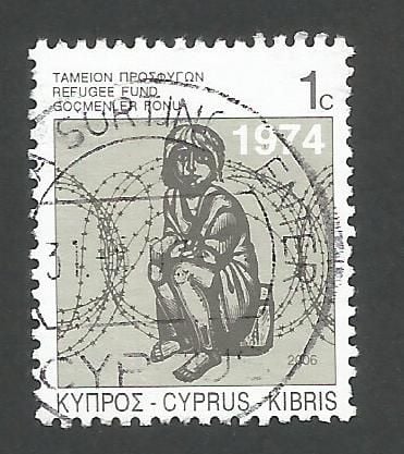 Cyprus Stamps 2006 Refugee Fund Tax SG 807 - USED (k676)