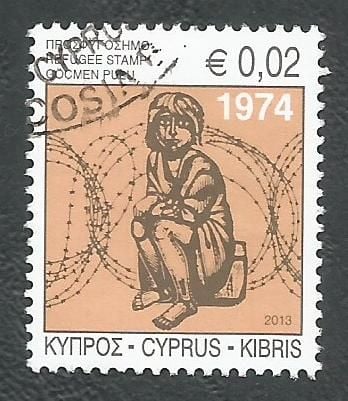Cyprus Stamps 2013 Refugee Fund Tax SG 1290 - USED (k670)