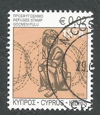 Cyprus Stamps 2013 Refugee Fund Tax SG 1290 - USED (k669)