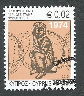 Cyprus Stamps 2013 Refugee Fund Tax SG 1290 - CTO USED (k671)