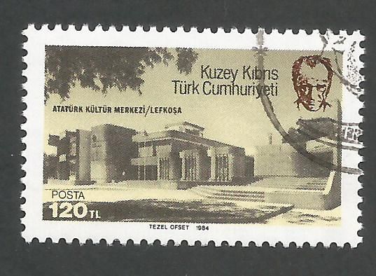 North Cyprus Stamps SG 153 1984 Ataturk Centre - CTO USED (k694)