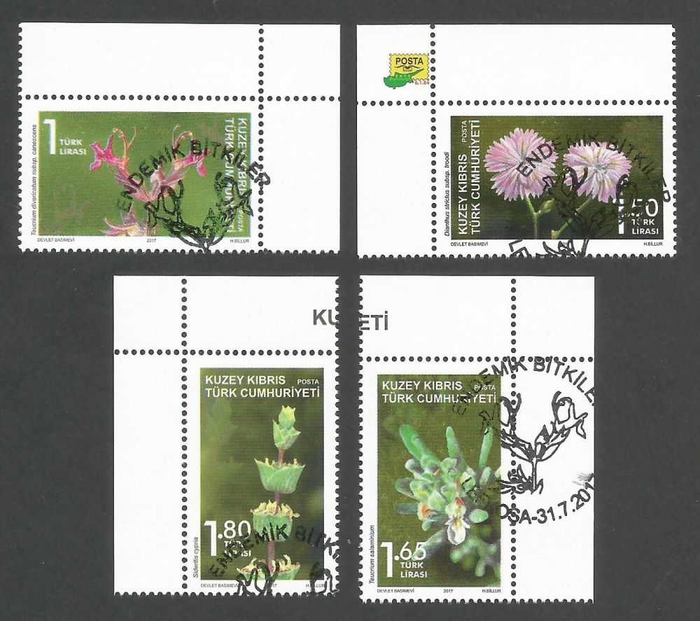 North Cyprus Stamps SG 2017 (d) Endemic plants - CTO USED (k538)