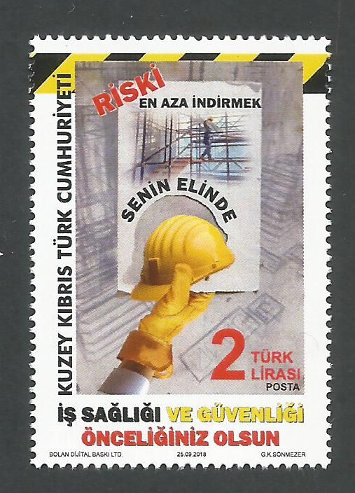 North Cyprus Stamps SG 2018 (e) Occupational Health and Safety - MINT