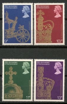 British Stamps 1977 25th Anniversary of the Coronation - MINT (k790)