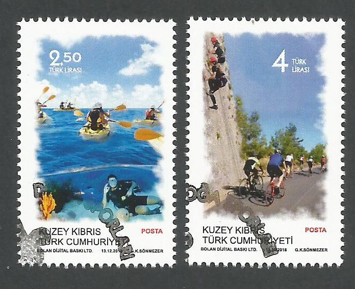 North Cyprus Stamps SG 2018 (f) Outdoor Sports - CTO USED (k807)