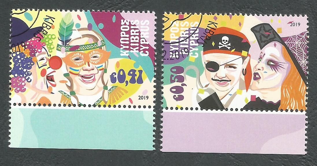 Cyprus Stamps SG 1451-52 2019 Carnival - CTO USED (k808)