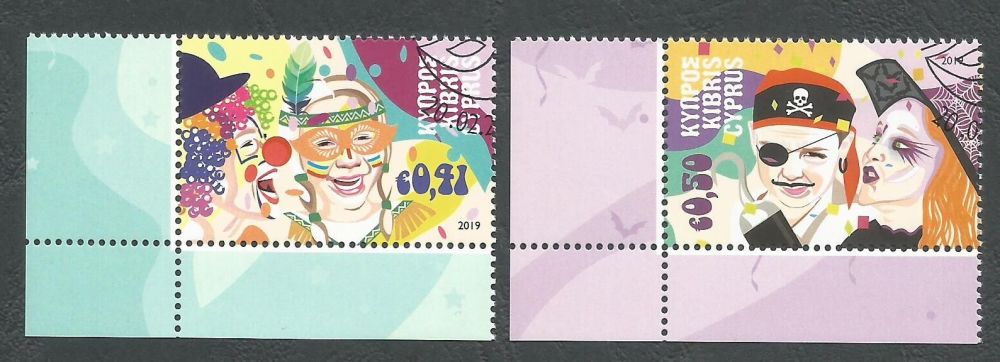 Cyprus Stamps SG 1451-52 2019 Carnival - CTO USED (k810)