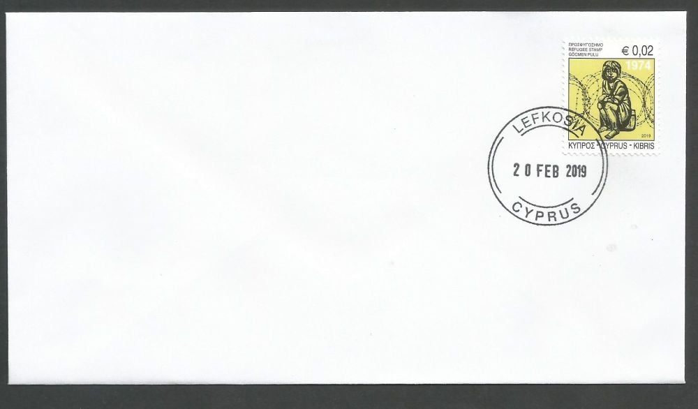 Cyprus Stamps 2019 Refugee Fund Tax - Unofficial FDC MINT 