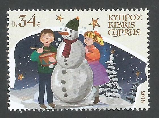 Cyprus Stamps SG 1446 2018 34c Christmas - MINT