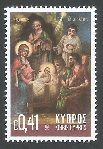 Cyprus Stamps SG 1447 2018 41c Christmas - MINT