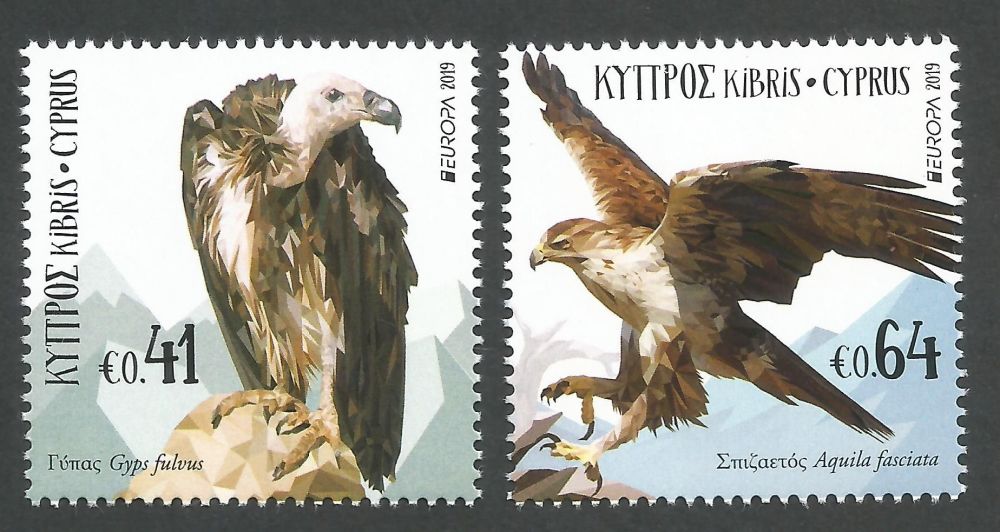 Cyprus Stamps SG 1457-58 2019 Europa National Birds - MINT